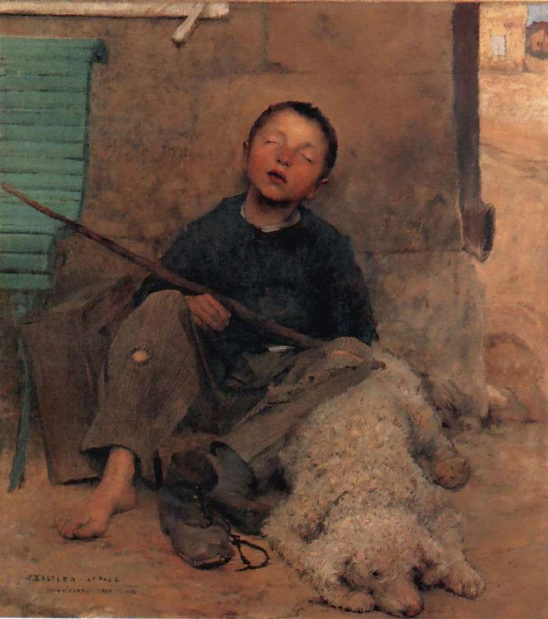 Le petit colporteur endormi - Jules Bastien-Lepage