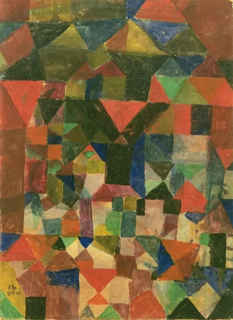 Construcción de tipo urbano - Paul Klee