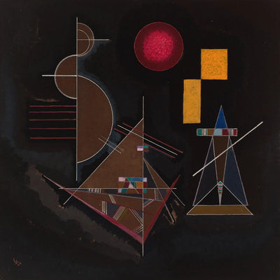 Reproduction du tableau « Léger dans lourd - Vassily Kandinsky » par Alpha Reproduction en peinture à l’huile