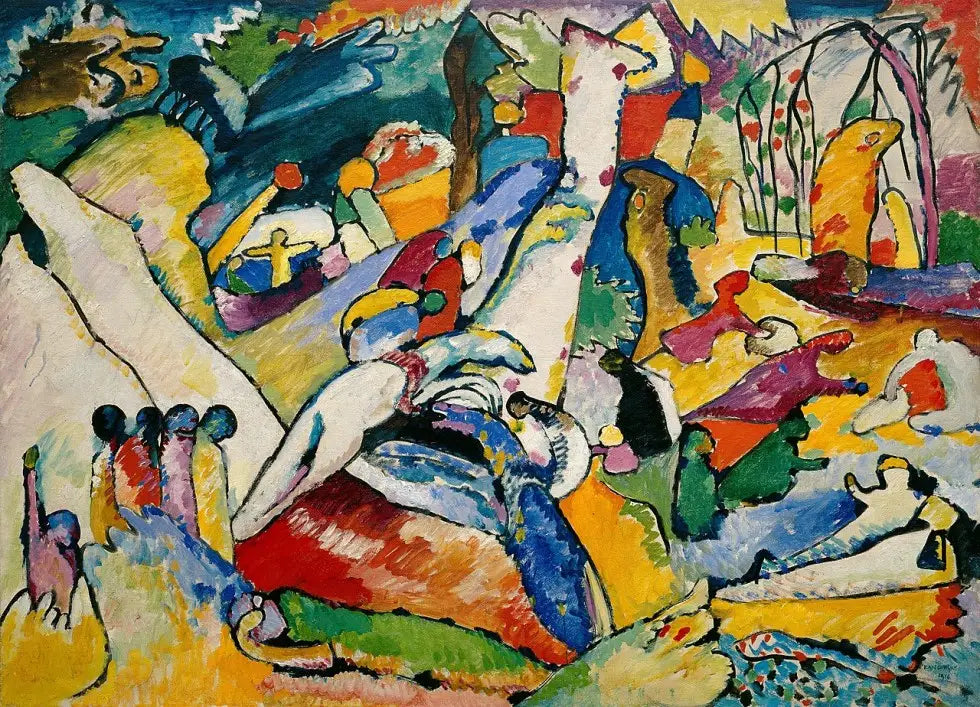 Reproduction du tableau « Esquisse pour « Composition II » - Vassily Kandinsky » par Alpha Reproduction en peinture à l’huile