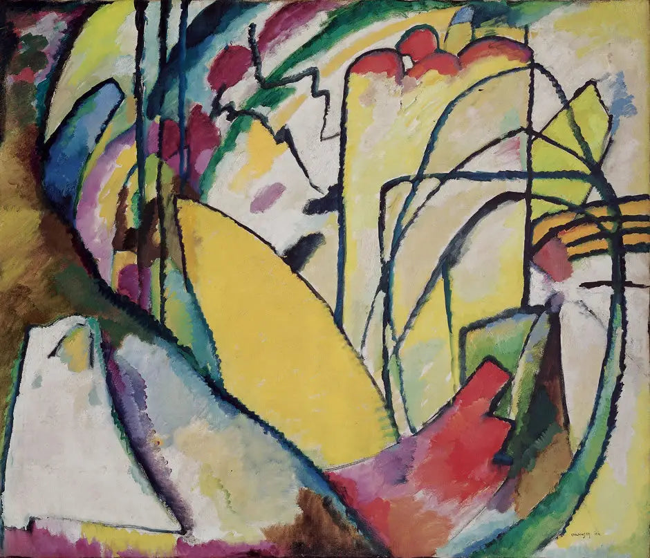 Reproduction du tableau « Improvisation 10 - Vassily Kandinsky » par Alpha Reproduction en peinture à l’huile