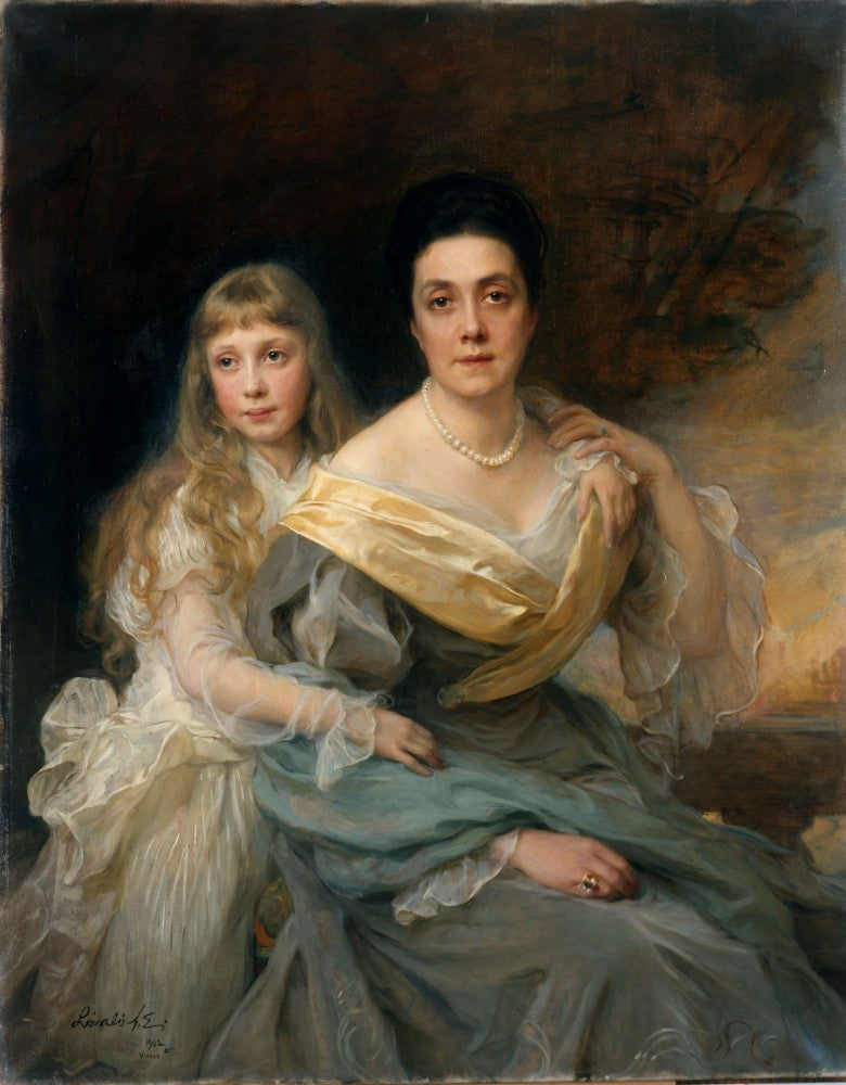 Retrato de una dama y su hija - Philip de Laszlo