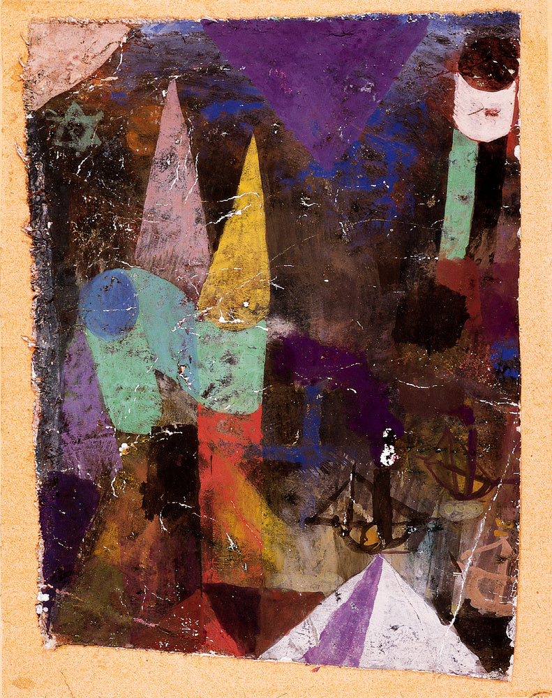 Imagen del puerto de noche - Paul Klee