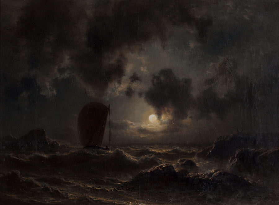 Clair de lune sur la côte norvégienne – Knud Baade