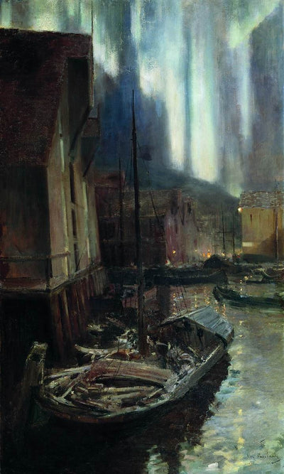 Fiesta del martillo. Aurora boreal - Konstantin Korovin