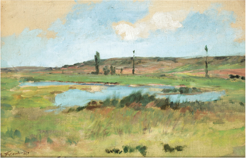 Paysage à l'étang - Émile Friant