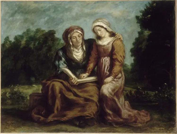 La Educación de la Virgen - Eugène Delacroix