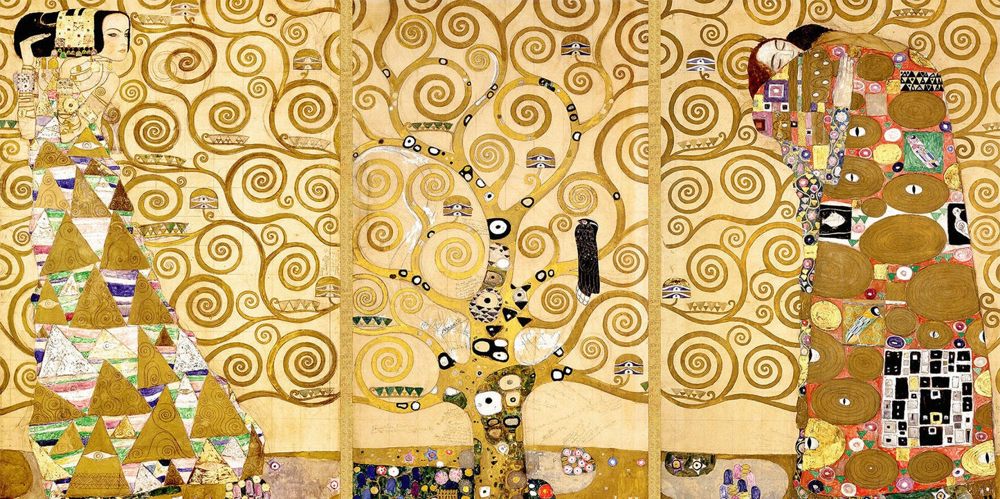 🌳✨ El Árbol de la Vida – Friso Stoclet – Gustav Klimt (1905–1909)
