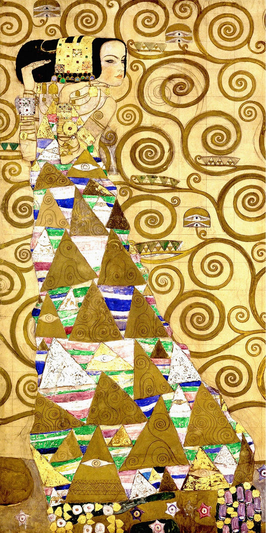 🌪️👁️ La Espera – Gustav Klimt (1905–1909)
