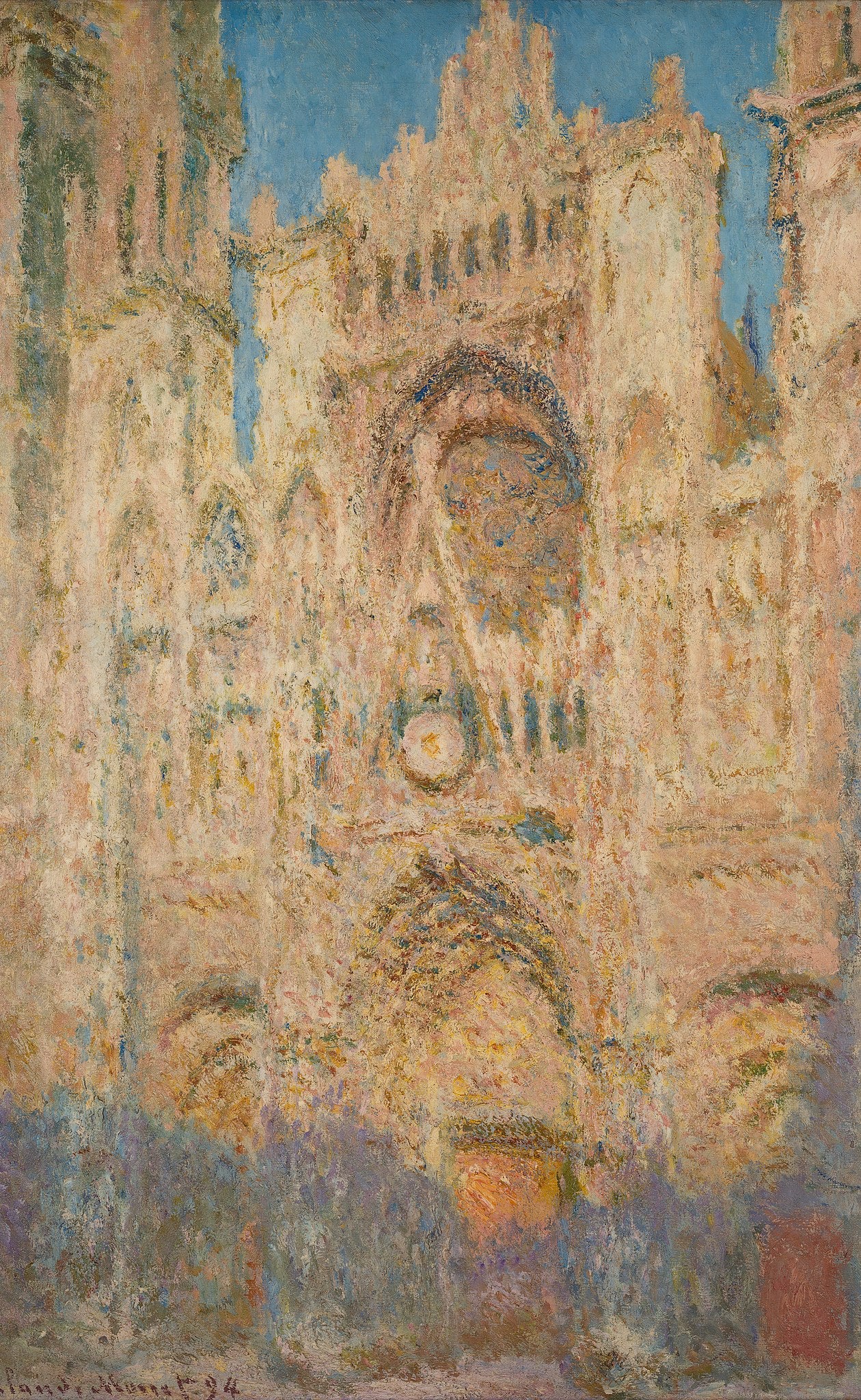 La Catedral de Rouen, Final del día - Claude Monet