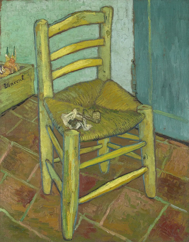 La Silla de Vincent con su pipa - Vincent van Gogh