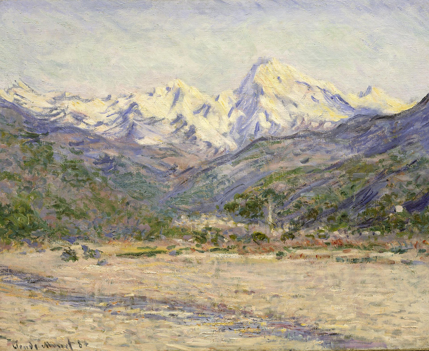 🏔️ El Valle de la Nervia – Claude Monet (1884)