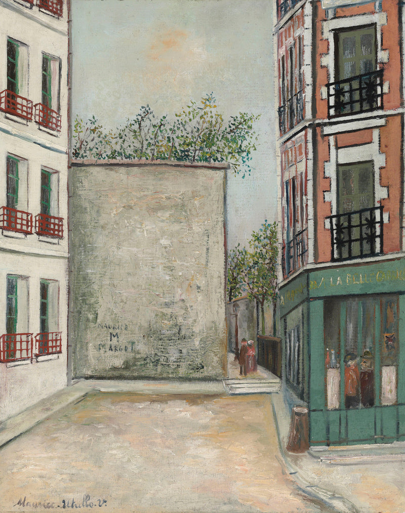 La Belle Gabrielle, rue Saint-Vincent, Montmartre (1916) - Maurice Utrillo
