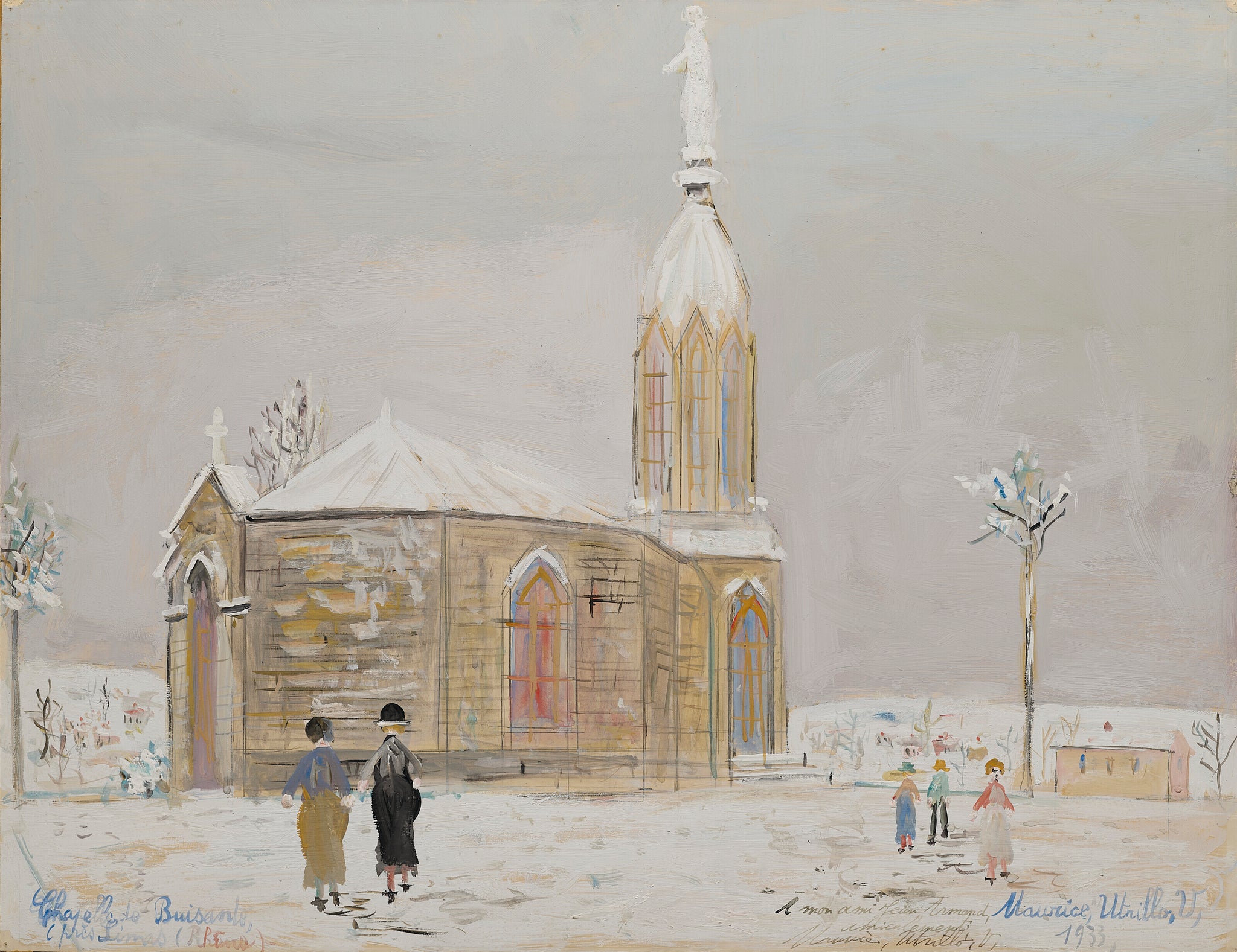 La Chapelle de Buisante (Rhône) - Maurice Utrillo