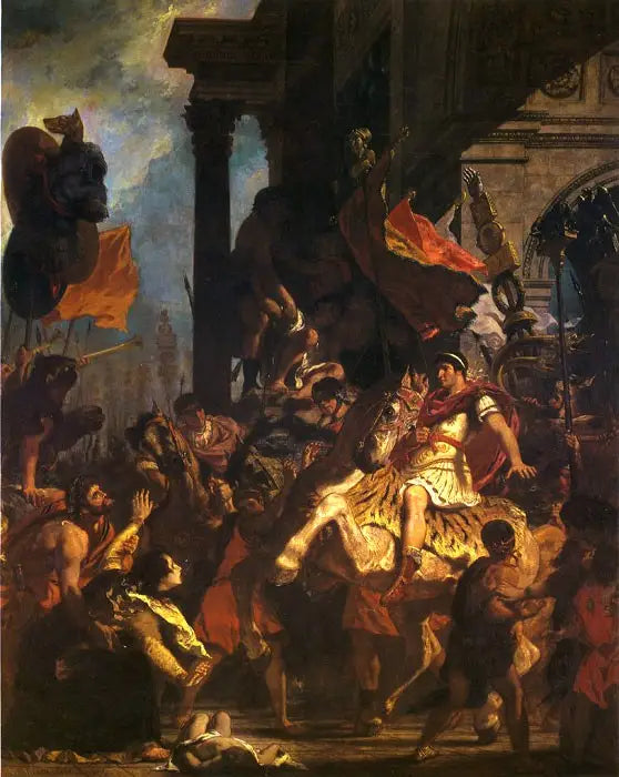 La Justicia de Trajano - Eugène Delacroix