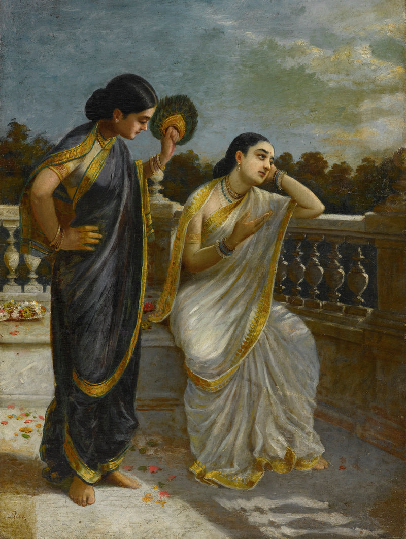 Dames au clair de lune – Raja Ravi Varma