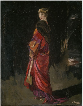 Lady Lavery con un abrigo de noche - John Lavery