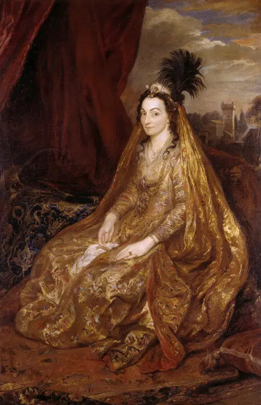 Retrato de Lady Theresa Shirley - Antoine van Dyck