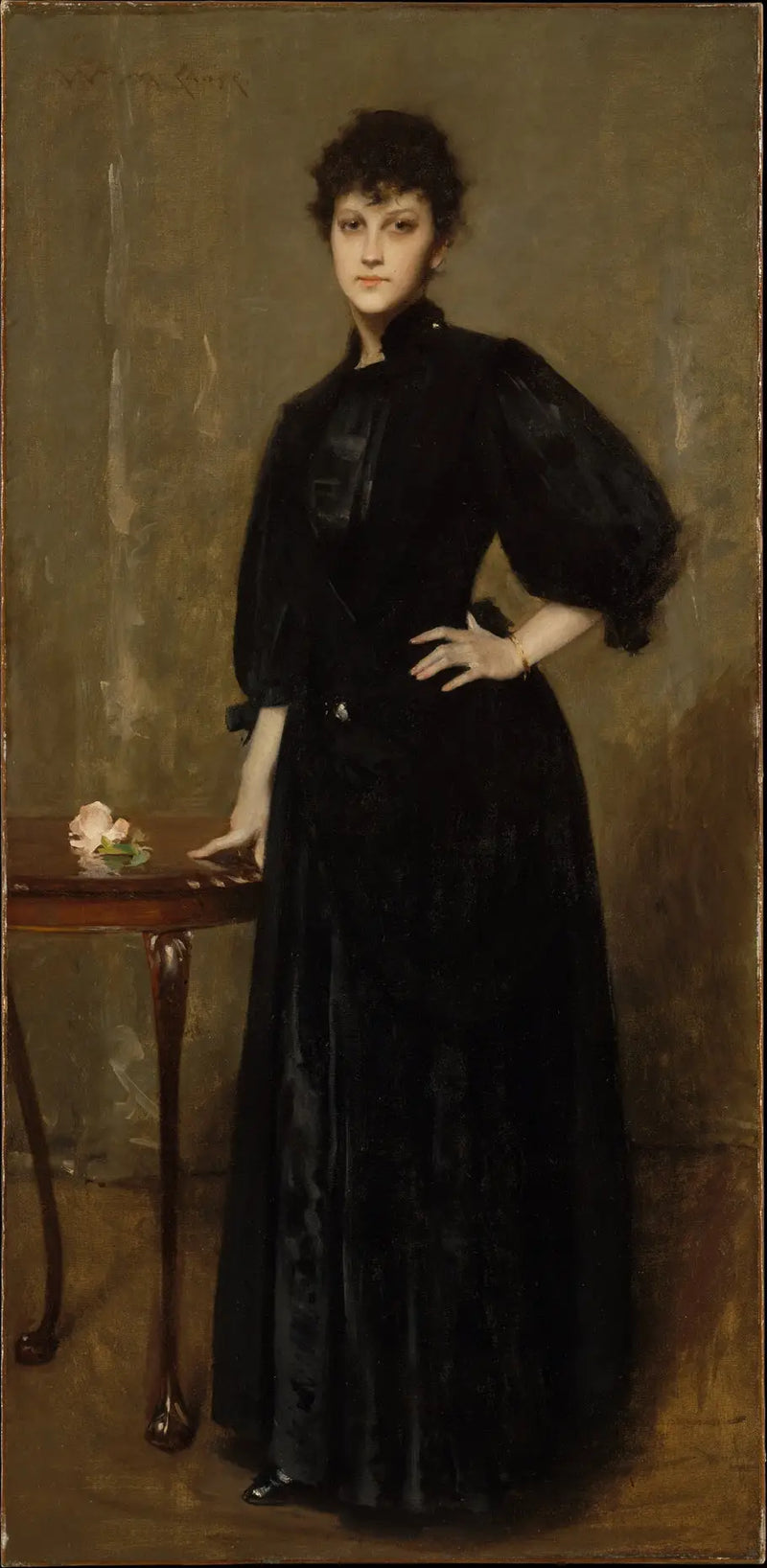 Dame en negro - William Merritt Chase