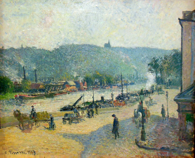 Muelles de Ruan - Camille Pissarro