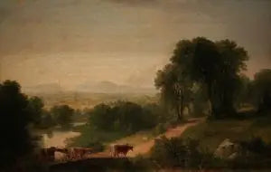Paysage avec du bétail - Asher Brown Durand - Alpha Reproduction
