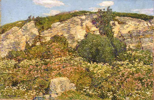 Laurel en los cornisas - Childe Hassam