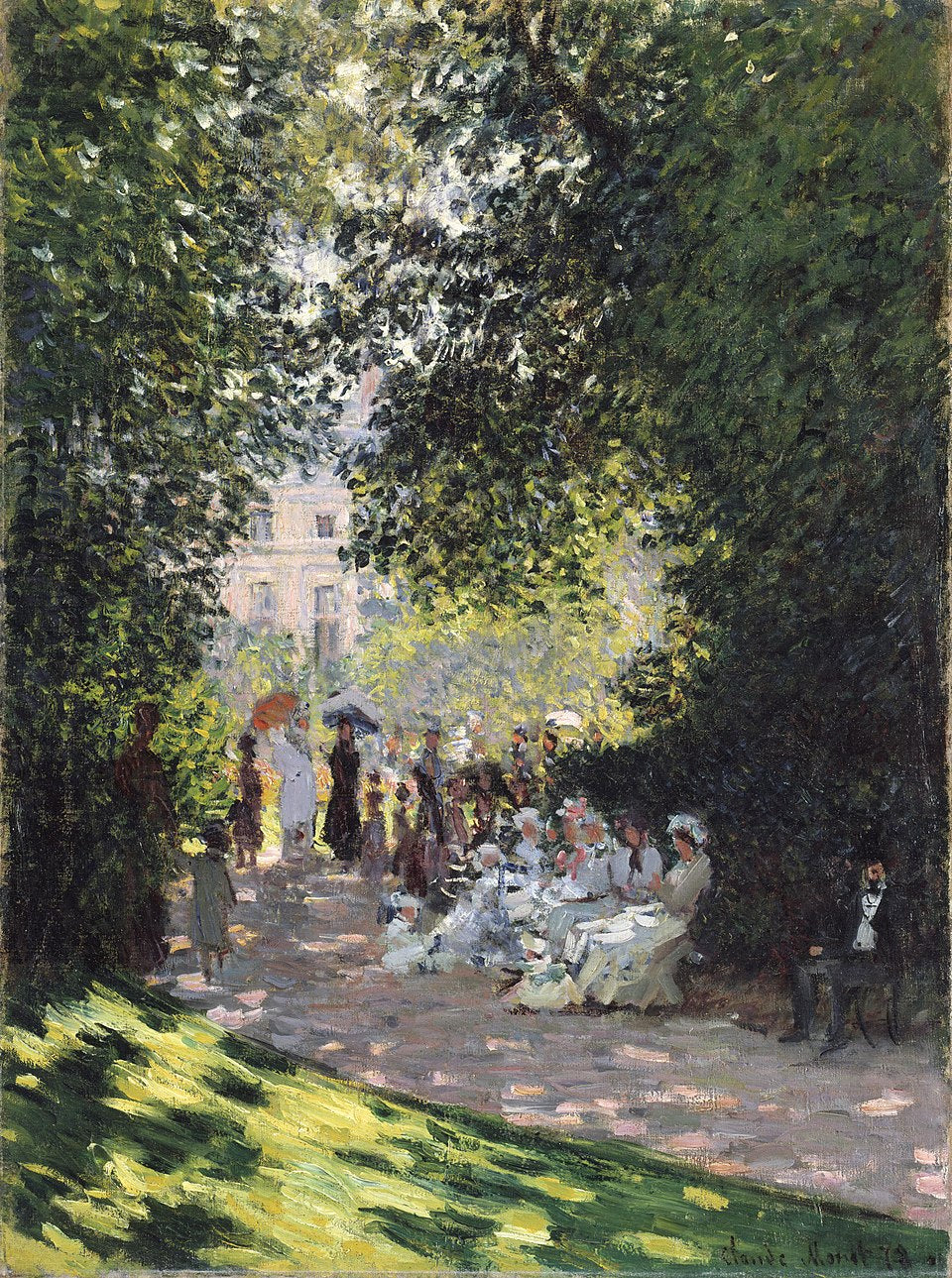 El Parque Monceau - Cuadro Monet