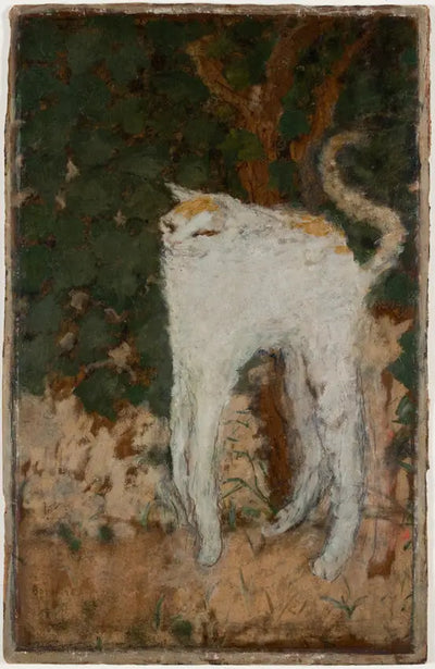 Reproduction du tableau « Le Chat blanc - Pierre Bonnard » par Alpha Reproduction en peinture à l’huile