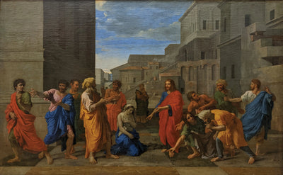 Le Christ et la femme adultère - Nicolas Poussin - Alpha Reproduction