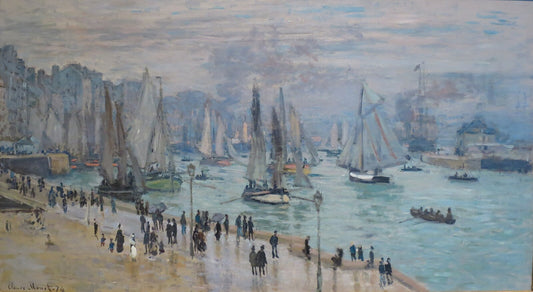 🌊 Le Havre Barcos de pesca saliendo del puerto Claude Monet (1874)