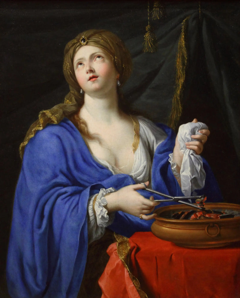 El suicidio de Porcia - Pierre Mignard