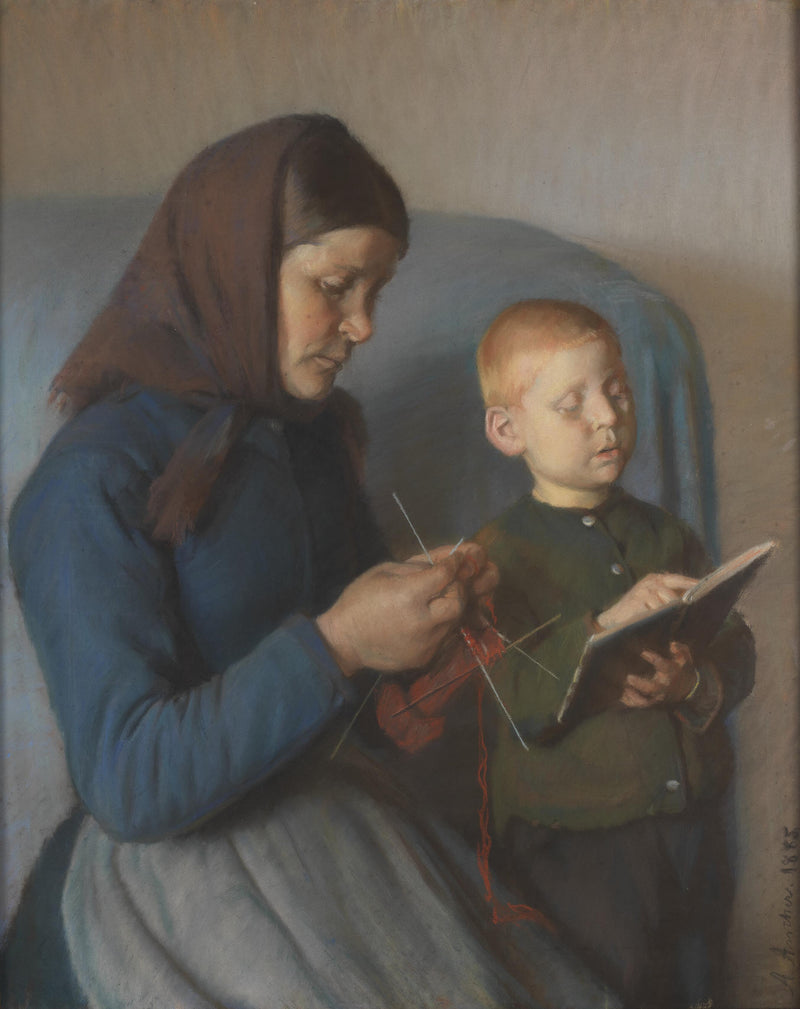 Lektien gennemg��es - Anna Ancher