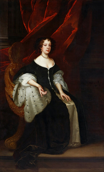 Portrait de Catherine de Bragance. - Peter Lely