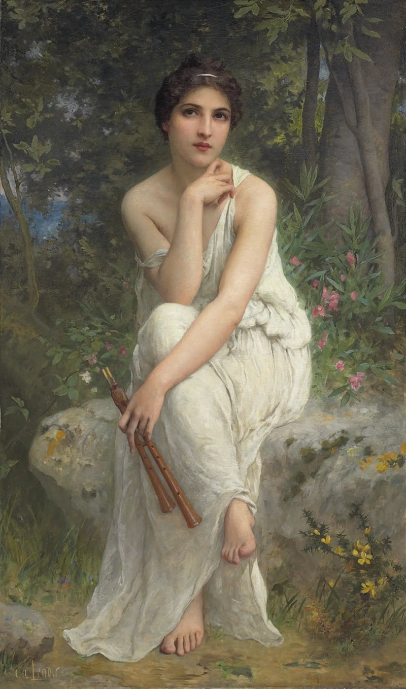 El flautista - Charles Amable Lenoir