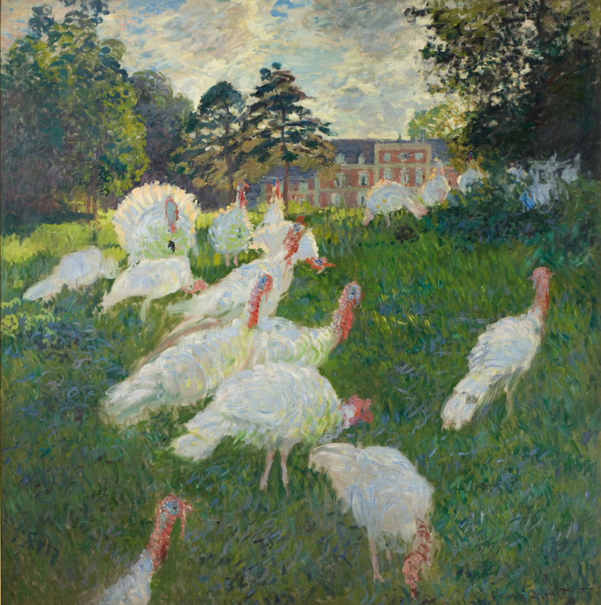🎨 Los Pavos – Claude Monet (1877)
