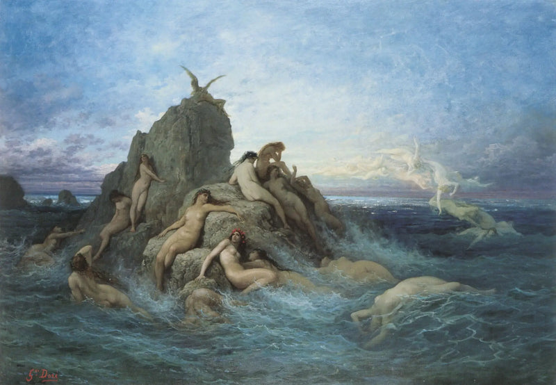 Las oceánidas - Gustave Doré