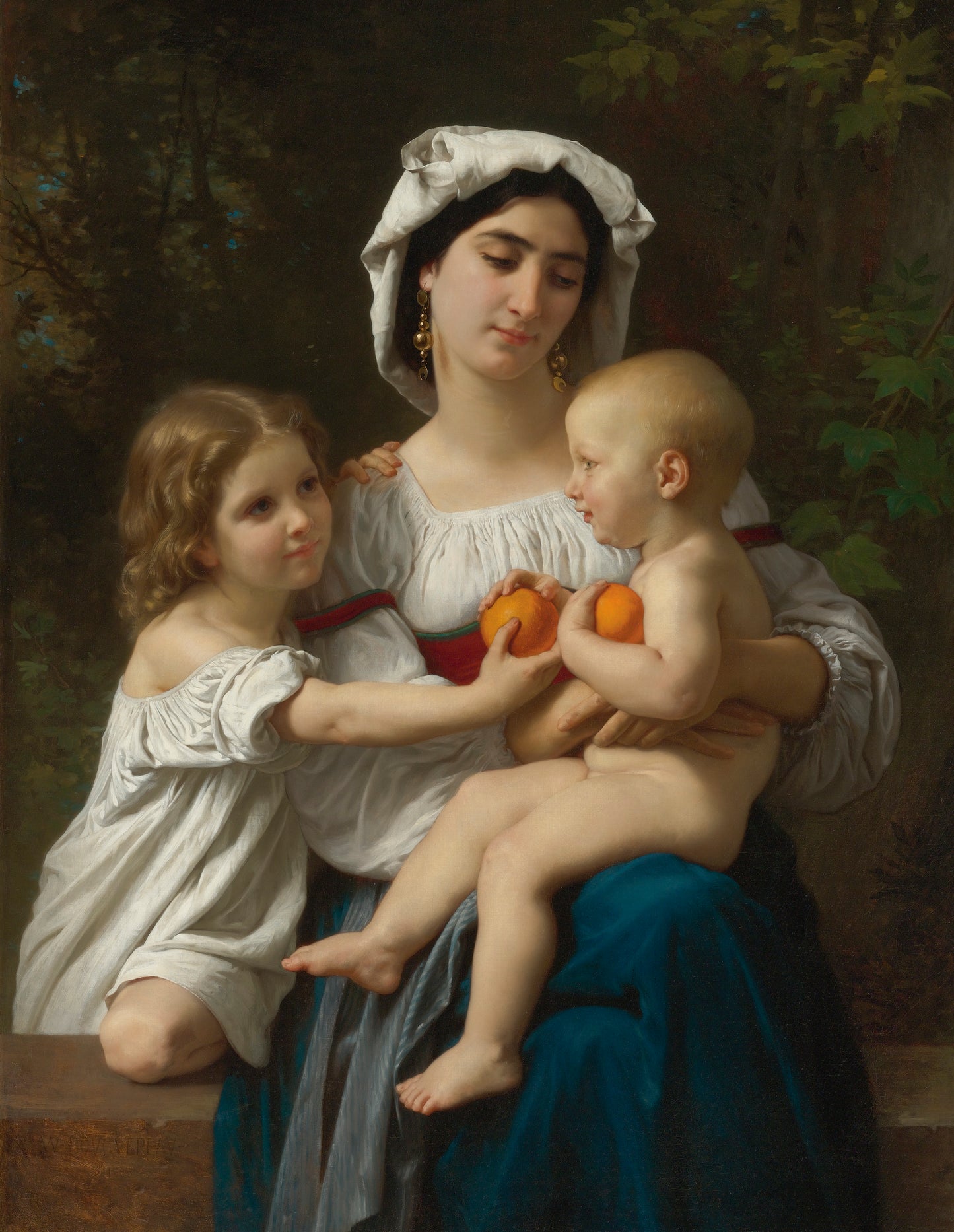 Reproduction du tableau « Les Oranges - Bouguereau » par Alpha Reproduction en peinture à l’huile