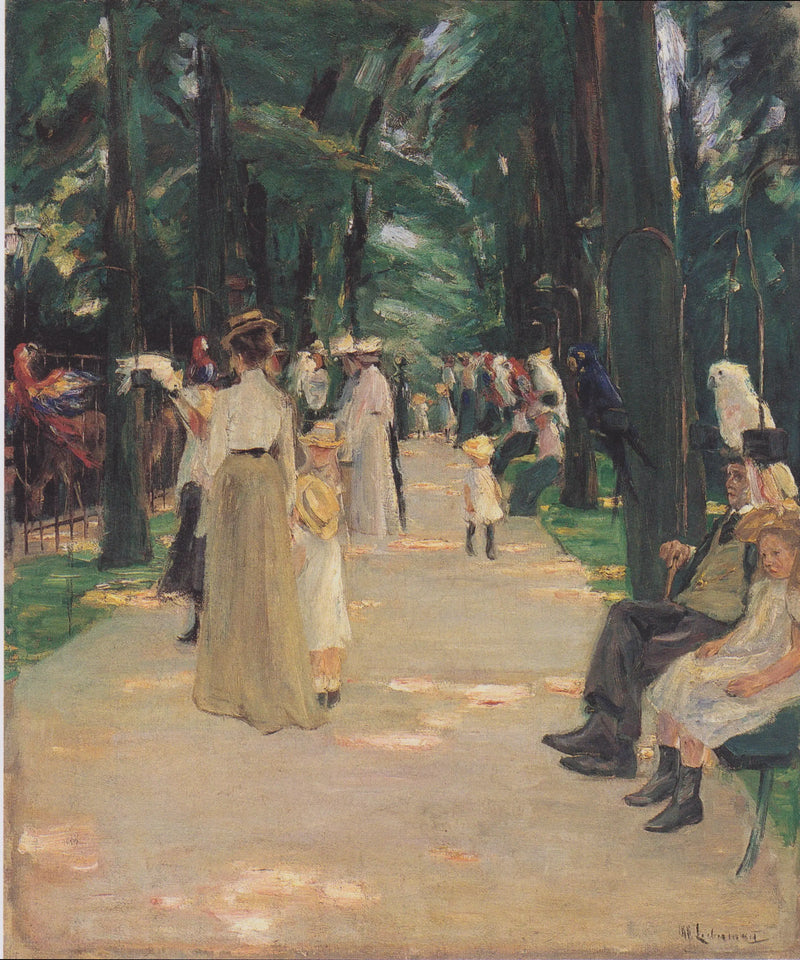 La avenida de los loros - Max Liebermann