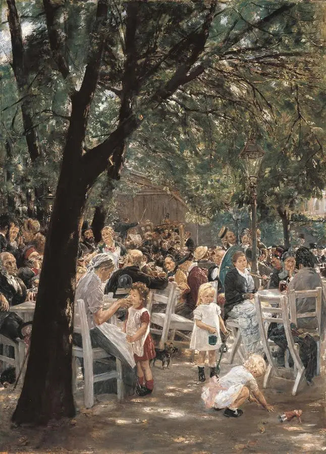 Biergarten en Múnich - Max Liebermann