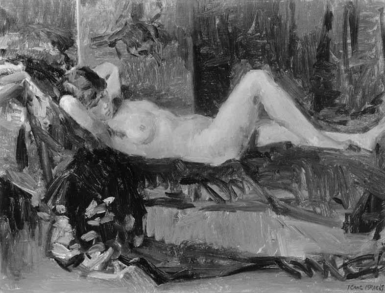 desnudo acostado - Isaac Israels