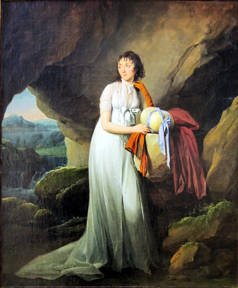 Retrato de la señora d'Aucourt de Saint-Just - Louis-Léopold Boilly