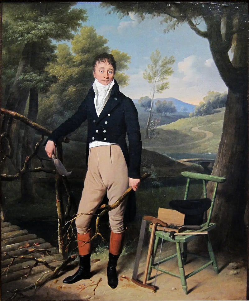 Retrato de Charles d'Aucourt de Saint-Just - Louis-Léopold Boilly