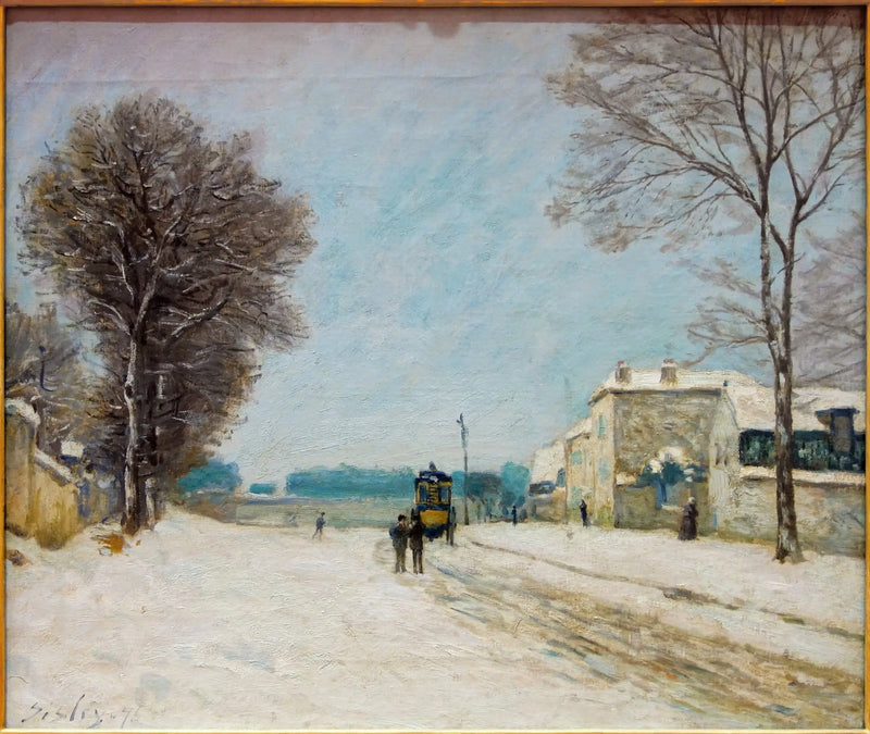 En invierno, efecto de nieve - Alfred Sisley