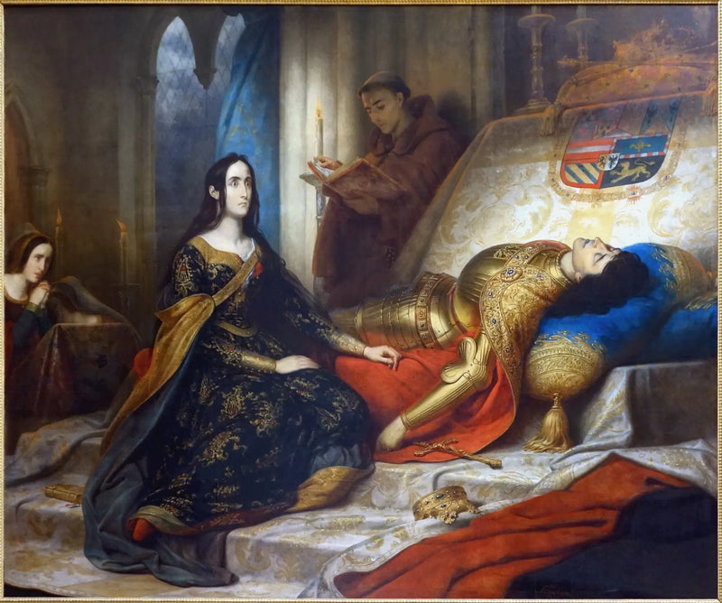 Jeanne la loca esperando la resurrección de Philippe le Beau, su esposo - Charles de Steuben