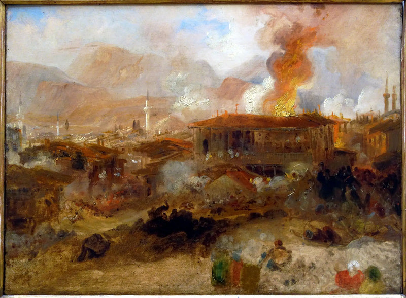 Incendio en Constantinopla - J. M. W. Turner
