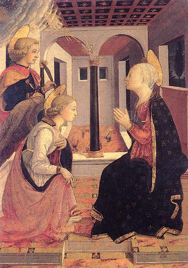 The Annunciation with Saint Julian - Fra Filippo Lippi - Alpha Reproduction