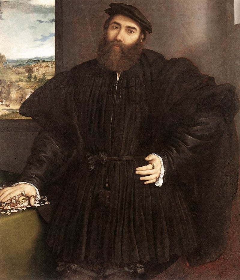 Retrato de un caballero - Lorenzo Lotto