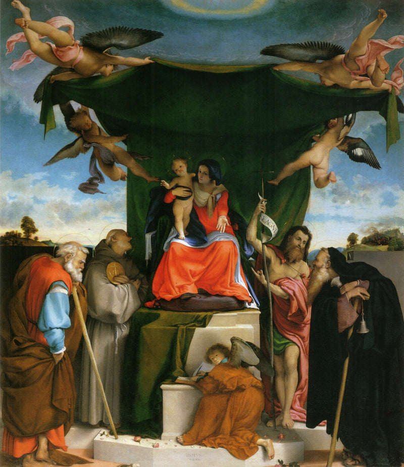 Retablo de San Bernardino en Pignolo - Lorenzo Lotto