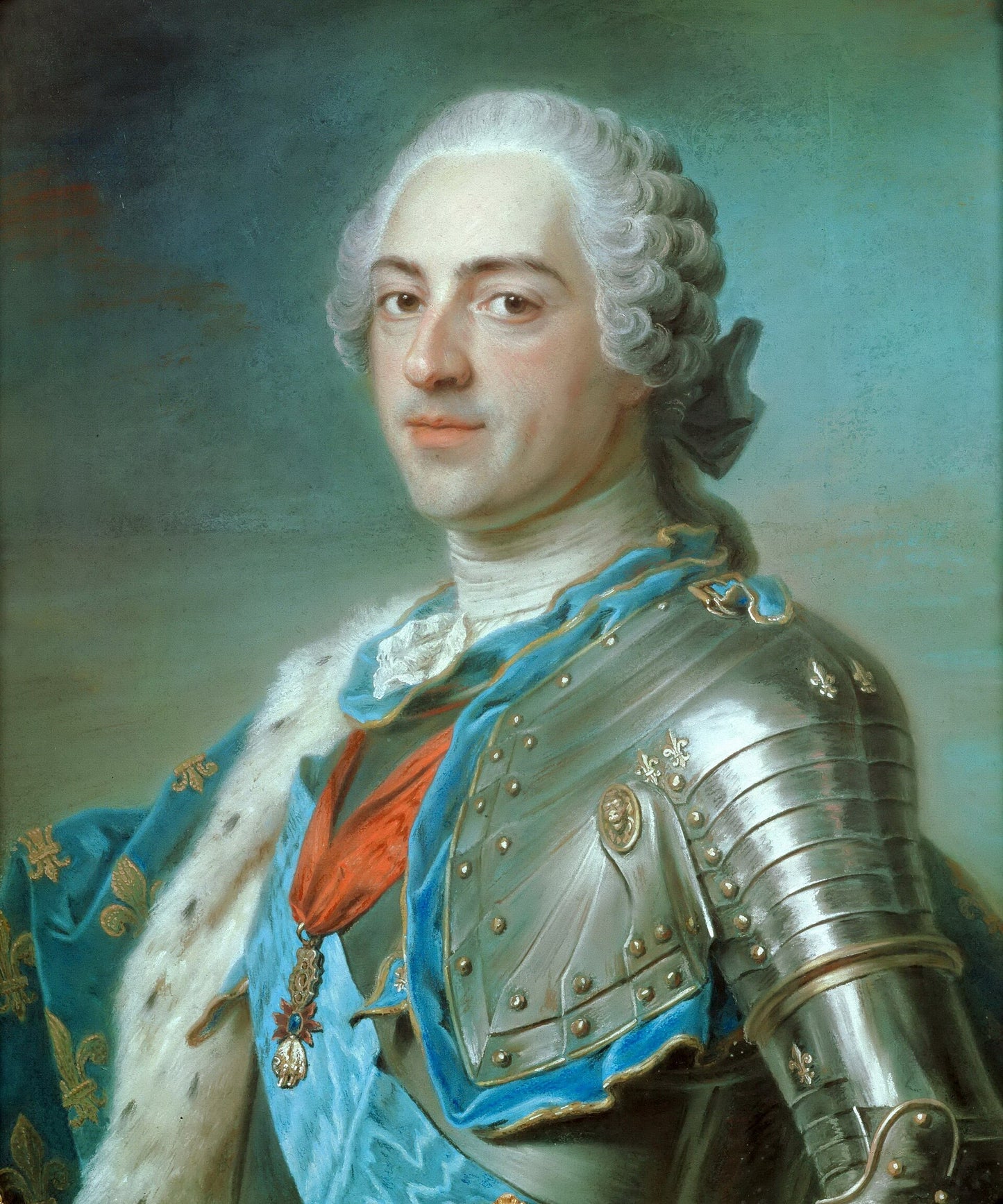 Luis XV – Retrato por Maurice-Quentin de La Tour