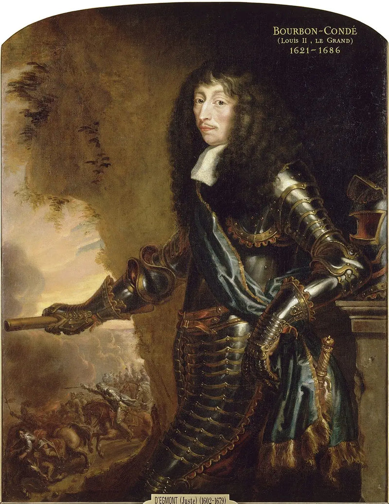 Retrato de Luis II, príncipe de Borbón, apodado el Gran Condé - Juste d'Egmont